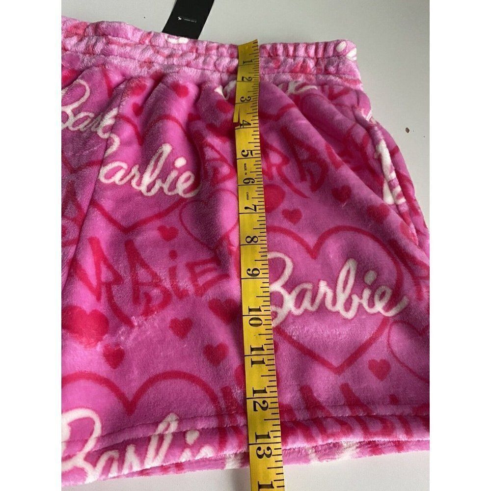 Barbie Apparel Women’s Sz L Hot Pink Logo Shorts Super Soft‎ With Pockets NEW - Picture 9 of 12